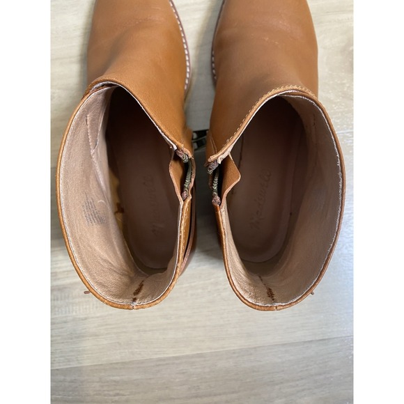brown flat dress boots Handmade Soft Leather Comfortable Retro Flat Boots